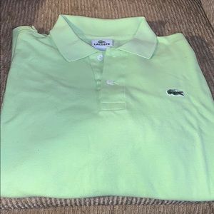 Lacoste Lime Green Polo Size 5 M-L
